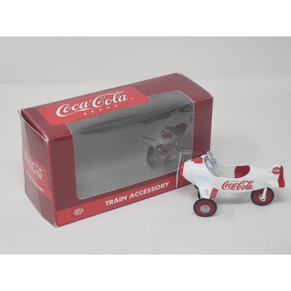 K-Line Coca Cola Brand Pedal Plane Train Accessory Bi Plane Coke Toy - Picture 1 of 13